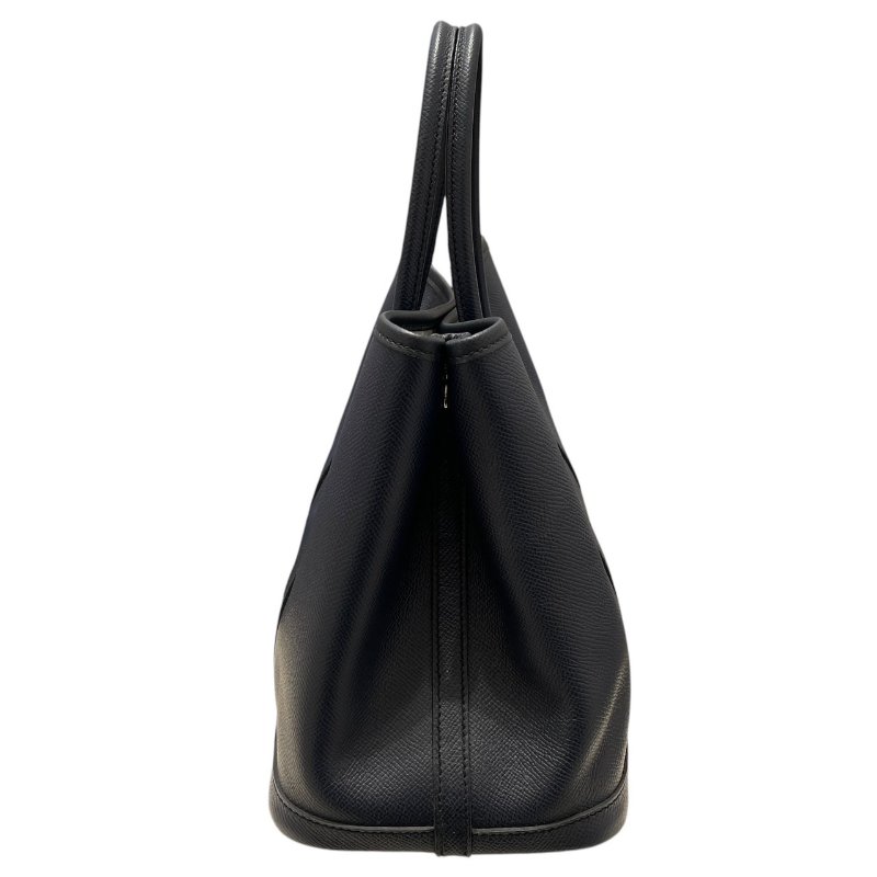 HERMES 愛馬仕 GARDEN PARTY 30 托特包 EPSOM皮 深藍色系 銀釦-2