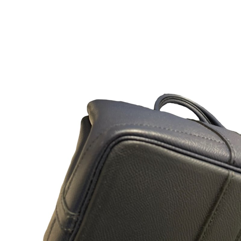 HERMES 愛馬仕 GARDEN PARTY 30 托特包 EPSOM皮 深藍色系 銀釦-5