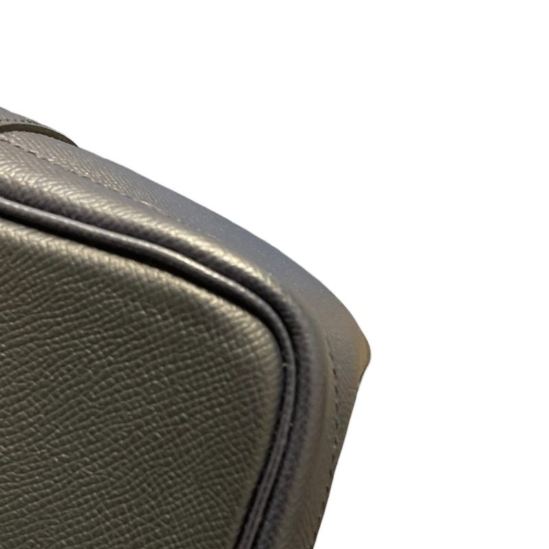 HERMES 愛馬仕 GARDEN PARTY 30 托特包 EPSOM皮 深藍色系 銀釦-6