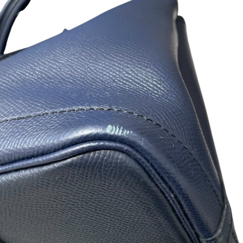 HERMES 愛馬仕 GARDEN PARTY 30 托特包 EPSOM皮 深藍色系 銀釦-8