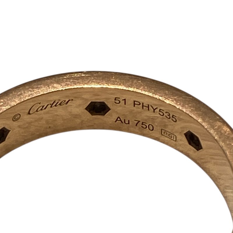 CARTIER 卡地亞 LOVE RING環圈帶鑽 18K SIZE:51-5
