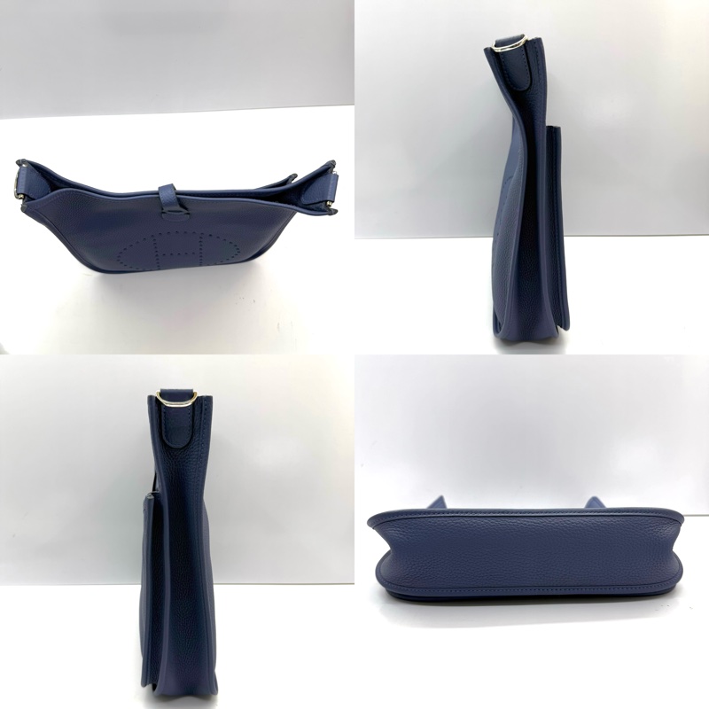 HERMES 愛馬仕 7E布萊頓藍EVELYN III 29 PM  斜背包 C刻-3