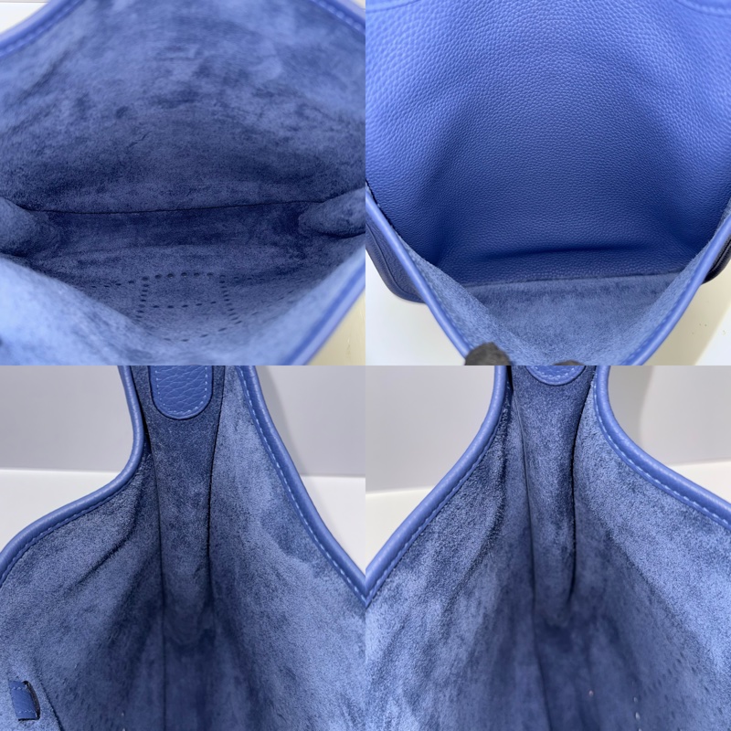 HERMES 愛馬仕 7E布萊頓藍EVELYN III 29 PM  斜背包 C刻-5