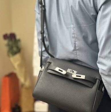 愛馬仕 凱莉 郵差包 Hermes Kelly messenger 黑-0