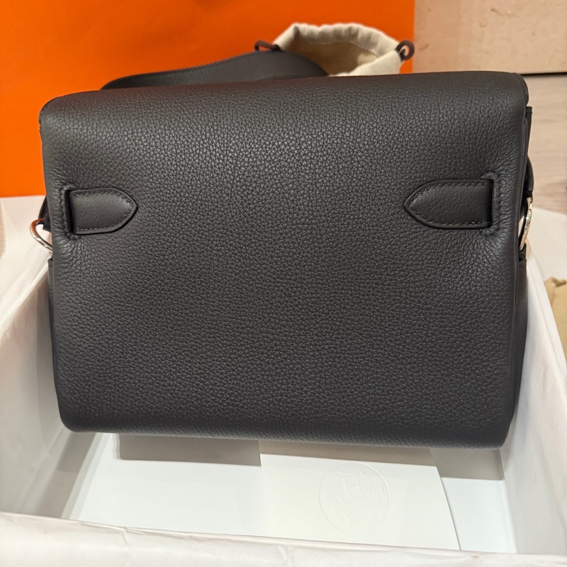 愛馬仕 凱莉 郵差包 Hermes Kelly messenger 黑-12