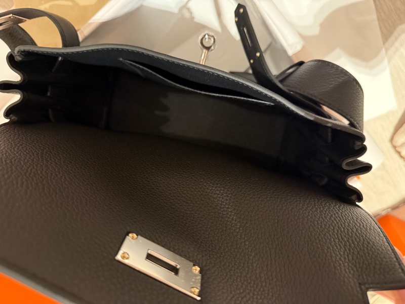 愛馬仕 凱莉 郵差包 Hermes Kelly messenger 黑-20