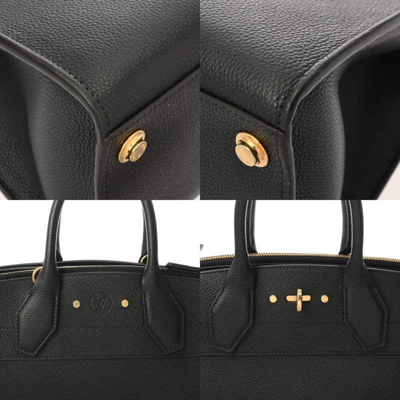 路易威登 City Steamer PM Noir M51028 女士真皮手提包 A 級二手 Ginzo-8