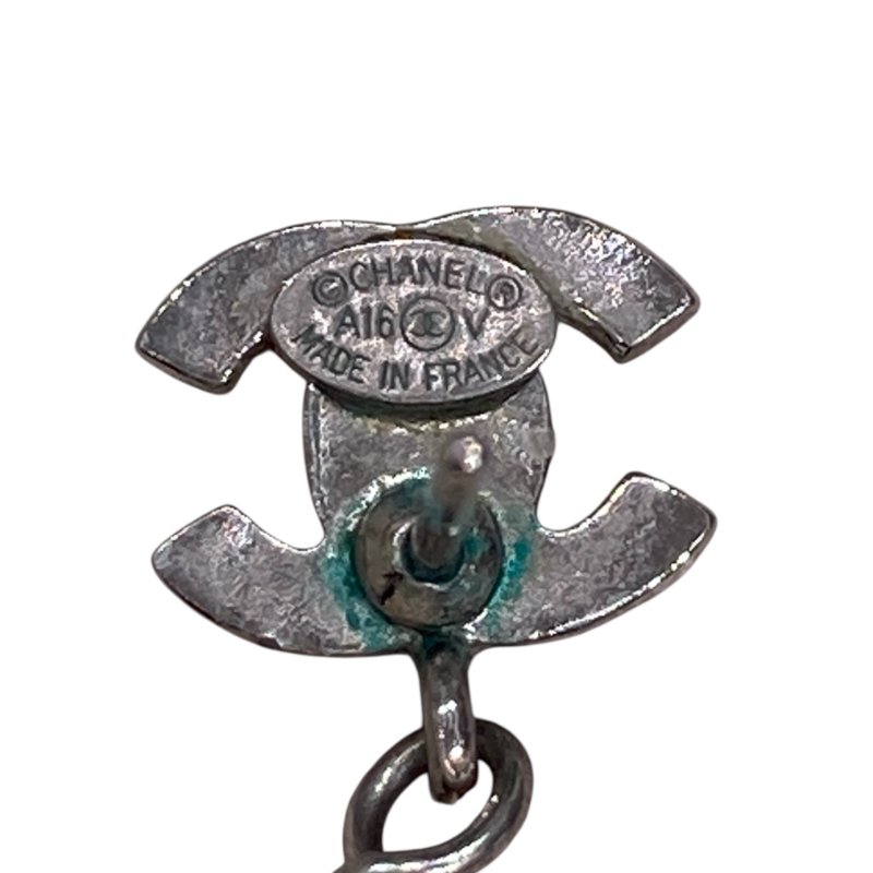 CHANEL 香奈兒 A36138 LOGO STRASS PEARL 珍珠含鑽垂墜耳環-4