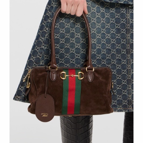 Gucci 女士 Borsetto 中號波士頓包均碼碼中號、28cm*9.9cm*15cm-5