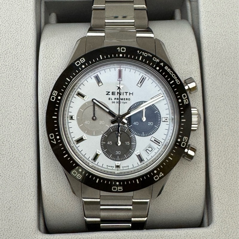 Zenith 真力時 Chronomaster Sport 白面 El Primero三色計時｜盒單齊全-0