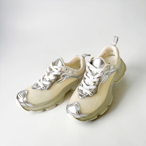 莉亞精品♡Dior銀白運動鞋36 二手