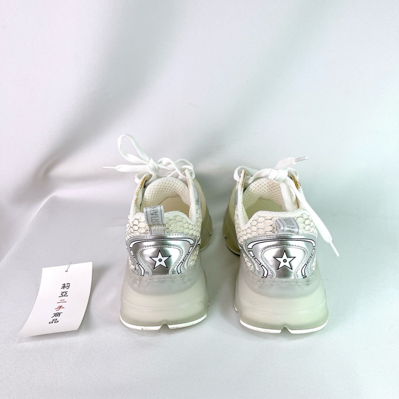 莉亞精品♡Dior銀白運動鞋36 二手-4
