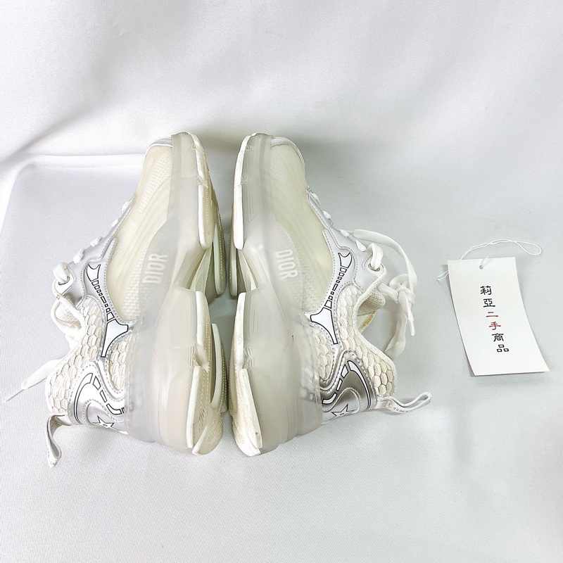 莉亞精品♡Dior銀白運動鞋36 二手-5