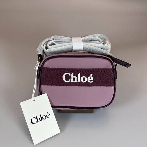 全新品CHLOE  藕紫相機包