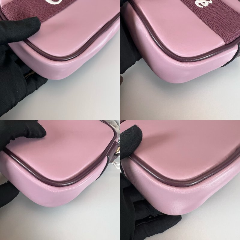 全新品CHLOE  藕紫相機包-5