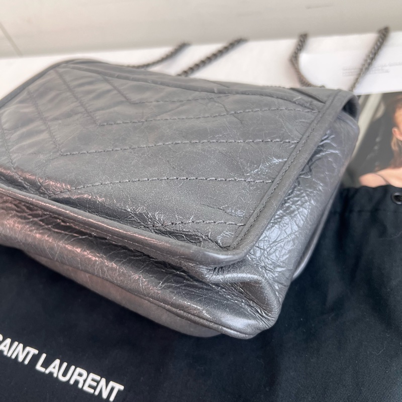 ෆ YSL NIKI BABY灰色🈶收據-10