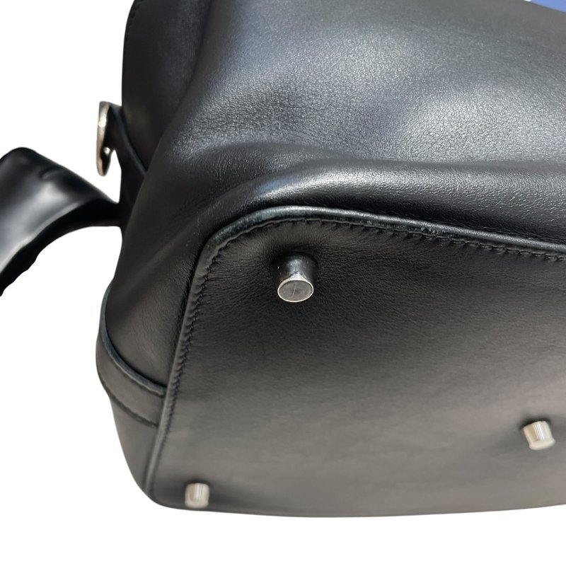 HERMES 愛馬仕 TOOLBOX 26 兩用包 皮革 黑色 銀釦-6