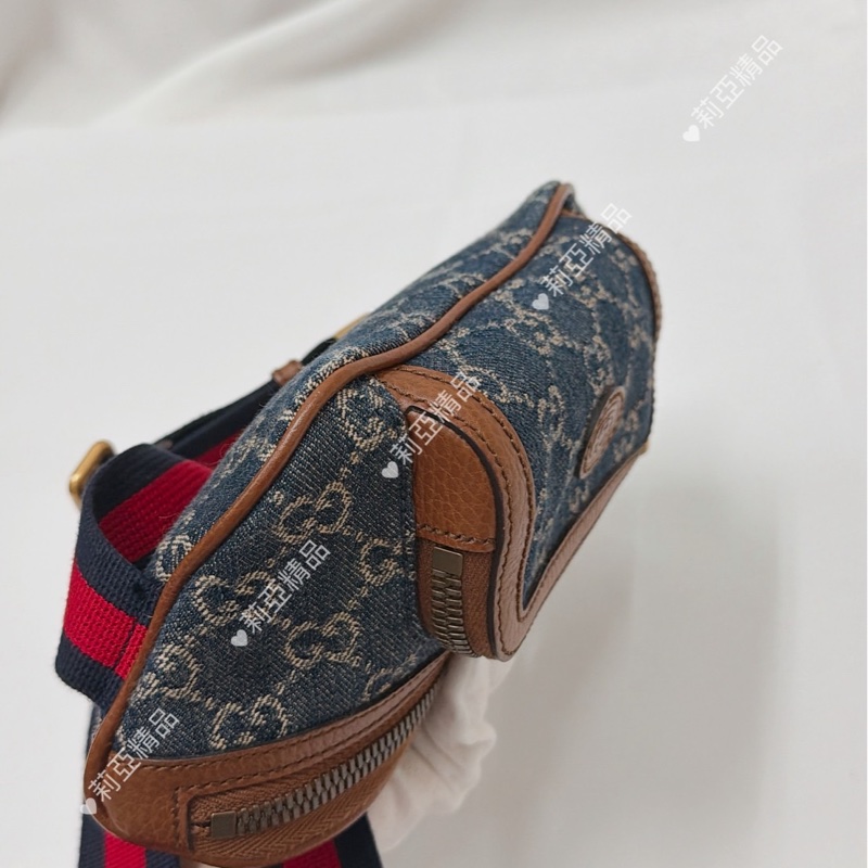莉亞精品♡Gucci深藍腰包 二手-10