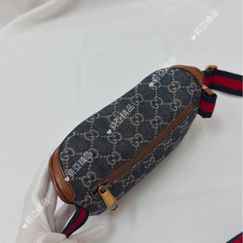 莉亞精品♡Gucci深藍腰包 二手-4