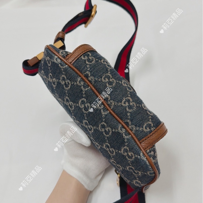 莉亞精品♡Gucci深藍腰包 二手-5