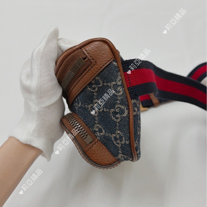 莉亞精品♡Gucci深藍腰包 二手-7