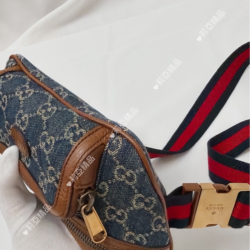 莉亞精品♡Gucci深藍腰包 二手-8