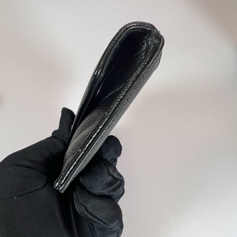 YSL 612808 黑魚子醬卡包-2