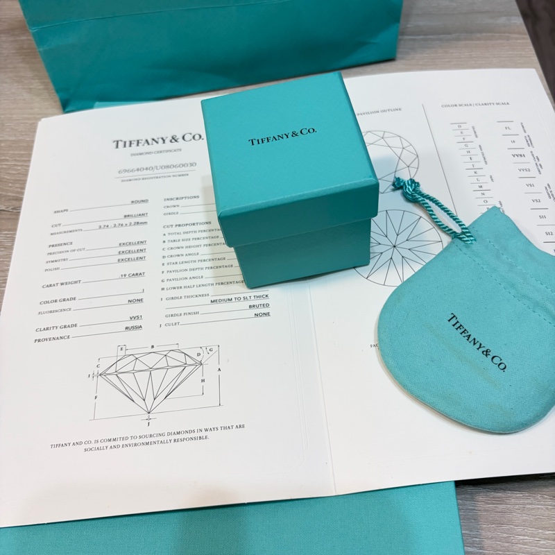 Tiffany&Co. 六爪鑽戒💍0.19carat-9