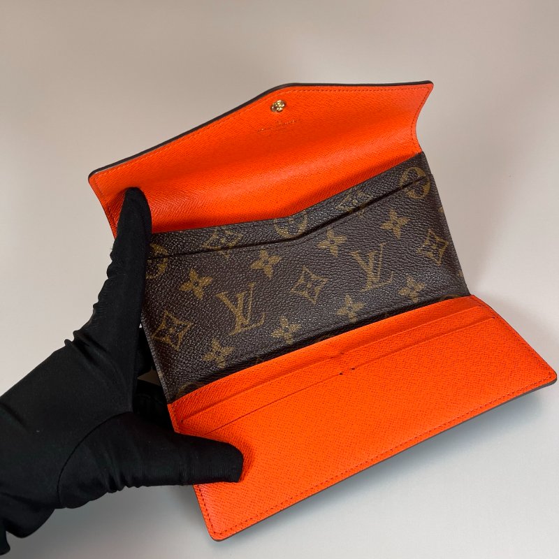 LV M60707  老花Josephine信封長夾 橘豆豆-4