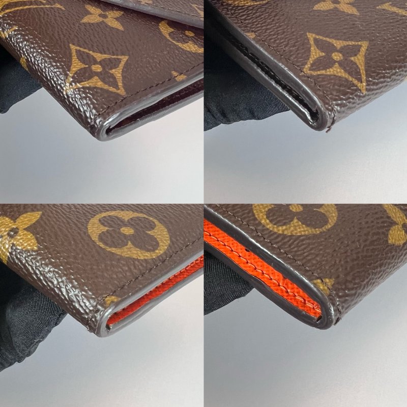 LV M60707  老花Josephine信封長夾 橘豆豆-11