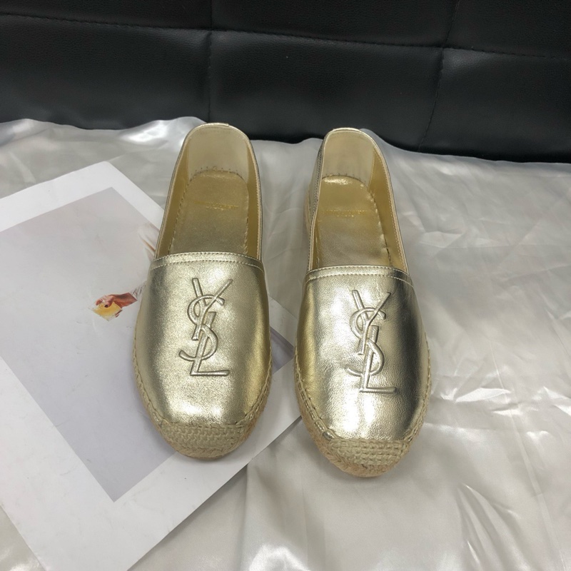 99新ysl 聖羅蘭 帆布漁夫鞋，36碼 無附件-0