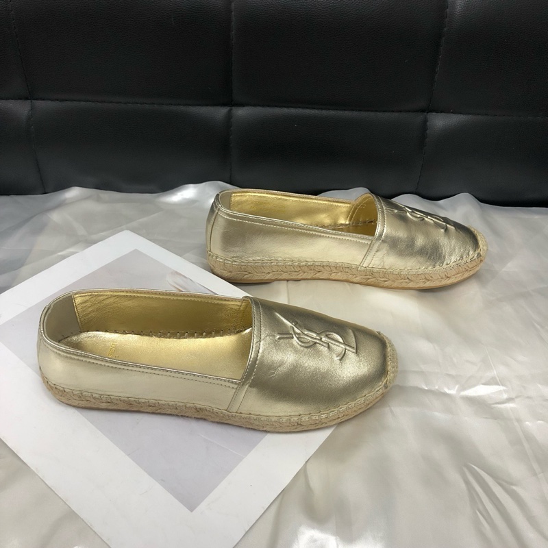 99新ysl 聖羅蘭 帆布漁夫鞋，36碼 無附件-1