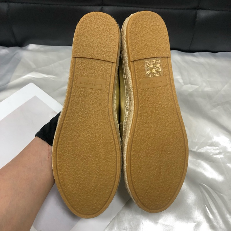 99新ysl 聖羅蘭 帆布漁夫鞋，36碼 無附件-5