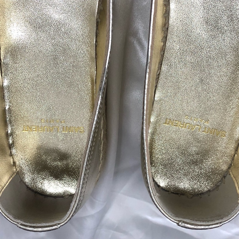 99新ysl 聖羅蘭 帆布漁夫鞋，36碼 無附件-6