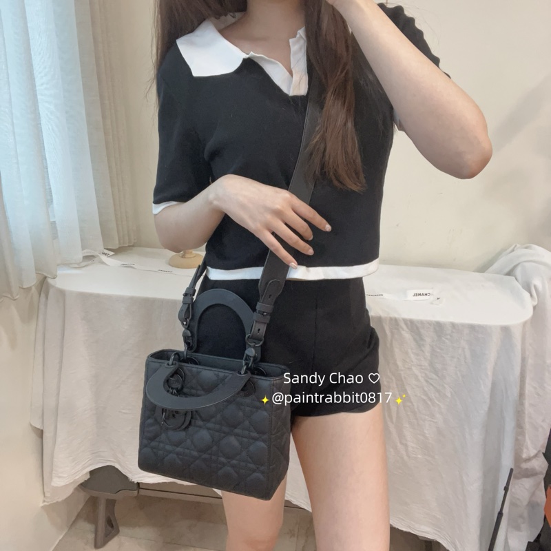 ෆ Dior 四格黛妃 黑色🈶保卡-2