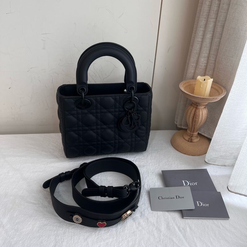 ෆ Dior 四格黛妃 黑色🈶保卡-4