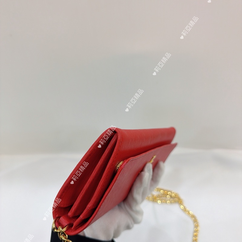 莉亞精品♡Prada woc 紅 二手美包-10