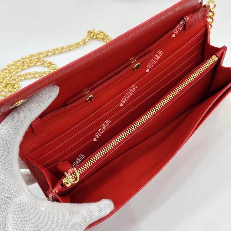 莉亞精品♡Prada woc 紅 二手美包-14