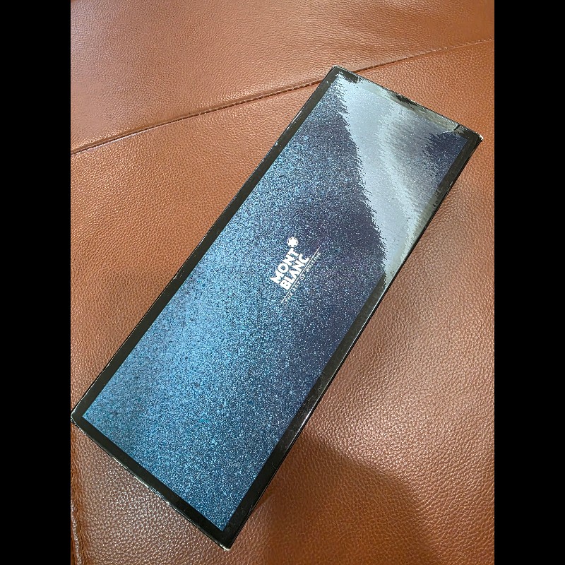 真品 萬寶龍 MONTBLANC MEISTERSTUCK No146 4810 鋼筆 14K 筆尖 黑金 F尖 罕見90年代全套原始包裝-29