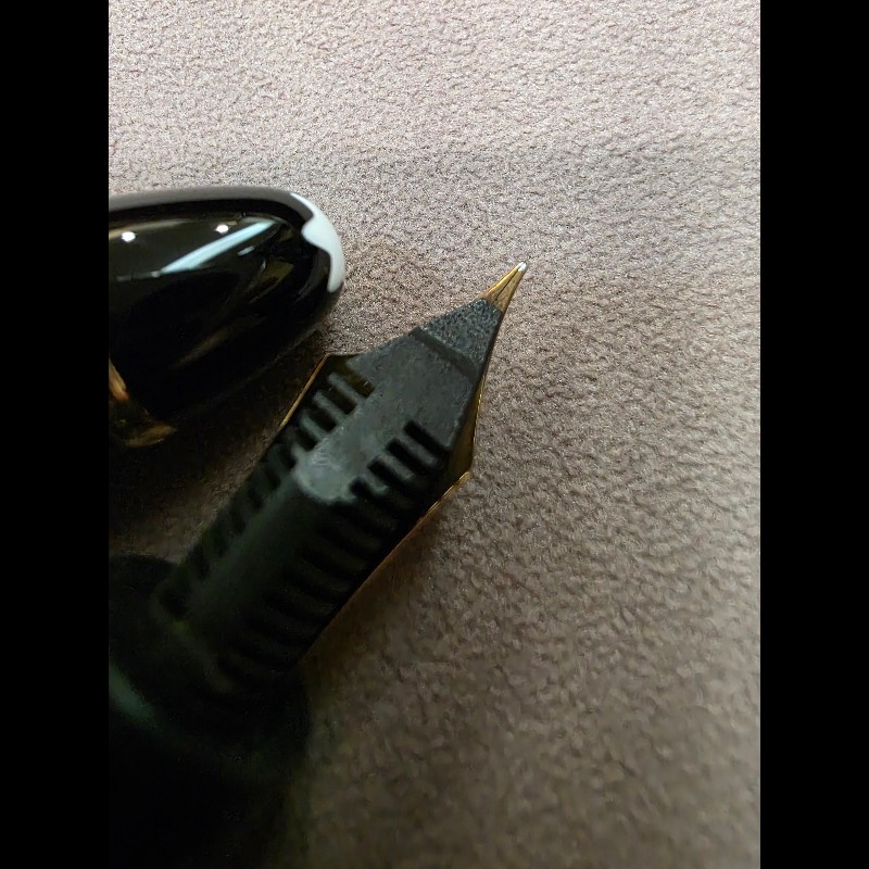 真品 萬寶龍 MONTBLANC MEISTERSTUCK No146 4810 鋼筆 14K 筆尖 黑金 F尖 罕見90年代全套原始包裝-6
