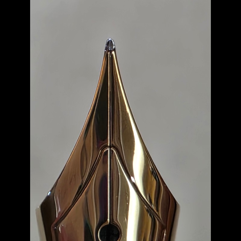 真品 萬寶龍 MONTBLANC MEISTERSTUCK No146 4810 鋼筆 14K 筆尖 黑金 F尖 罕見90年代全套原始包裝-12