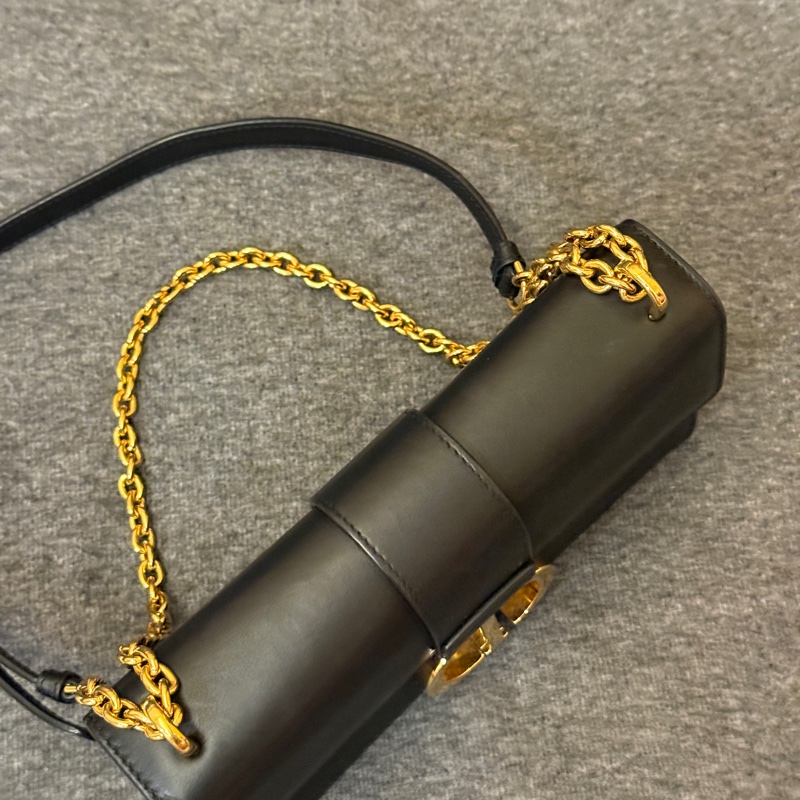 有購證發票!Dior Montaigne 新款橫版小號 全皮黑-4