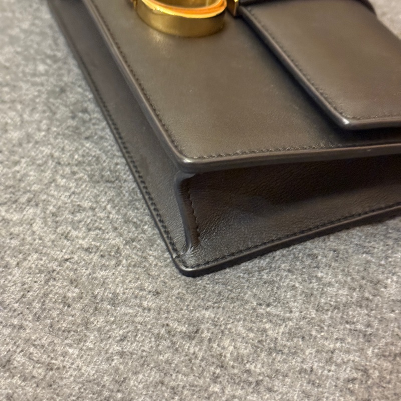 有購證發票!Dior Montaigne 新款橫版小號 全皮黑-6