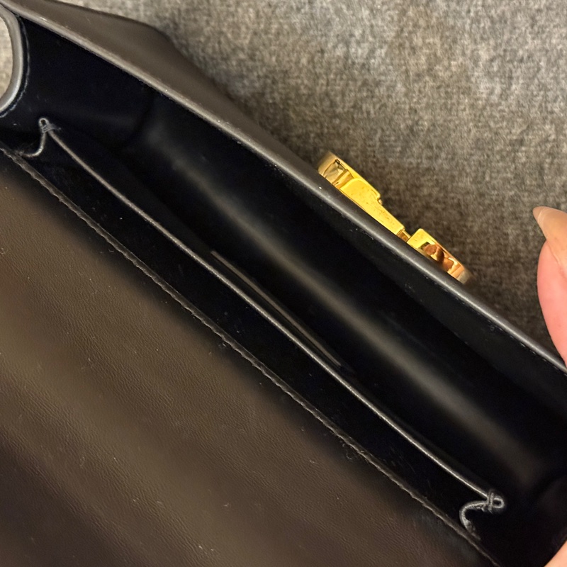 有購證發票!Dior Montaigne 新款橫版小號 全皮黑-9