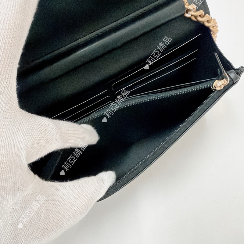 莉亞精品♡Chanel Boy woc黑金 二手美包-15