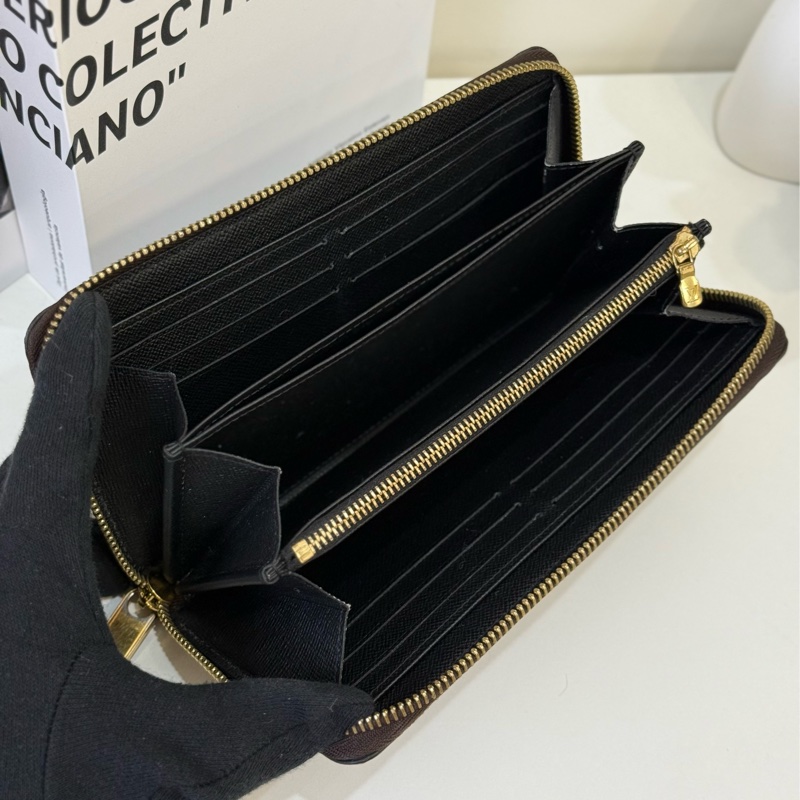 Lv大Logo拉鍊長夾-14