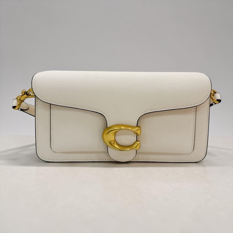 莉亞精品♡ Coach 米白肩背包/斜背包 二手-0