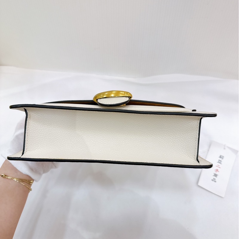 莉亞精品♡ Coach 米白肩背包/斜背包 二手-5