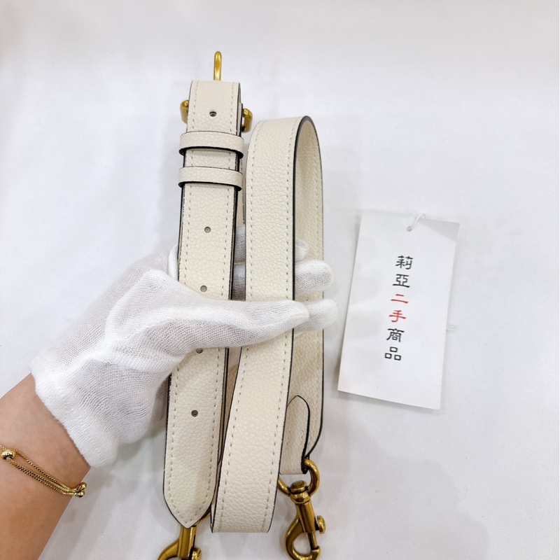 莉亞精品♡ Coach 米白肩背包/斜背包 二手-9