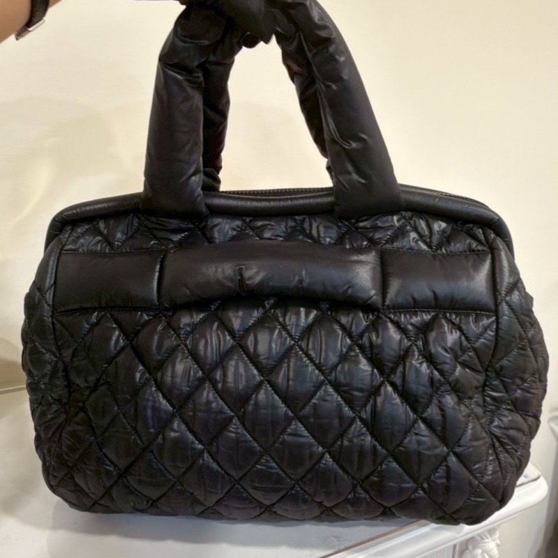 Chanel 香奈兒全黑泡芙羽絨包雲朵包托特手提包🍀-10